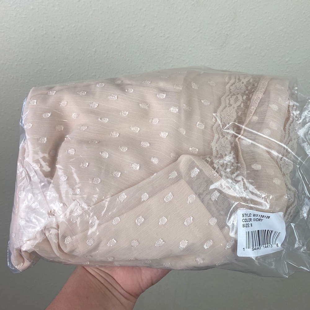 NWT Band of the Free | Amalie Ivory Slip Midi Dress M - Picture 8 of 16